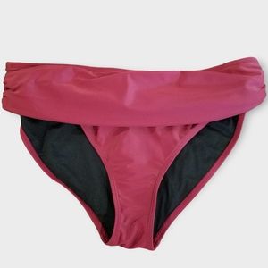 Shekini Burgundy Swim Bottoms, Large